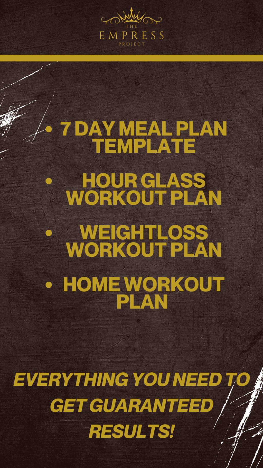 The Empress Project Fitness Plan