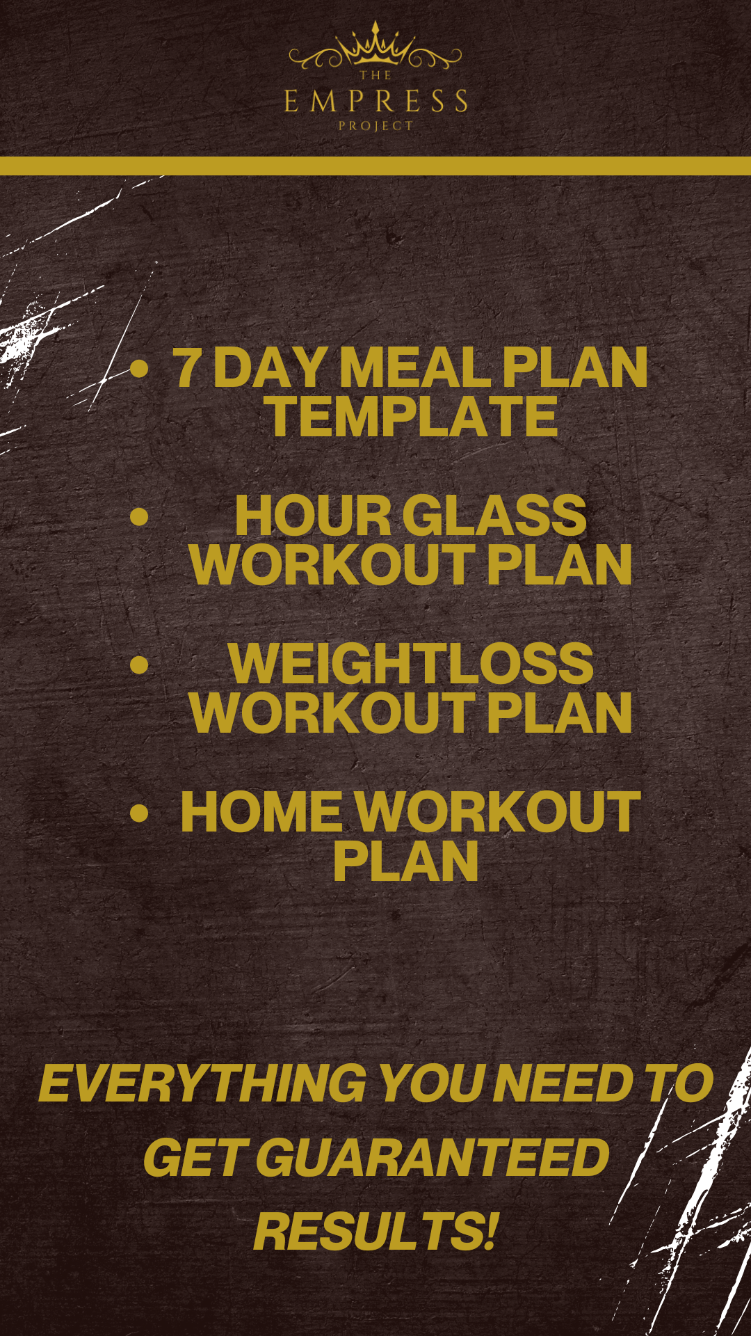 The Empress Project Fitness Plan